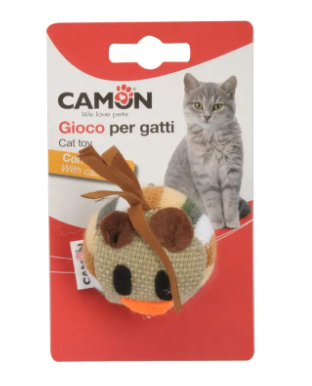 Котяча іграшка 'Смайлик' з ароматом котячої м'яти 5,5 см