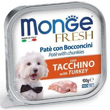 Monge Dog Fresh Turkey - паштет з індичкою для собак, 100г А35186 фото