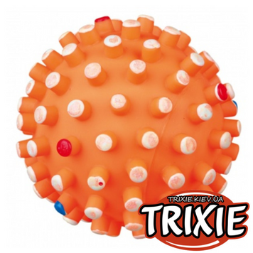 Вініловий м'яч із шипами для собак TRIXIE зі звуком 12см 1901 фото