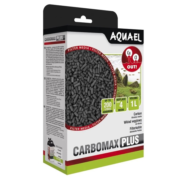 Наповнювач для фільтра Aquael активоване вугілля CarboMax Plus (2 x 500 мл) 9419 фото