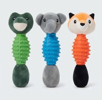 Іграшка JOYPET &laquo;Звір/м'яч з гуми&raquo; для собак, тканинна, 10х22 см А35700 фото