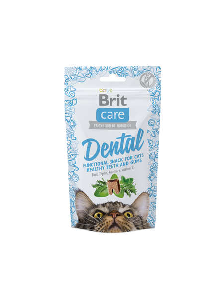Ласощі Brit Care Cat Snack Dental для котів 50г