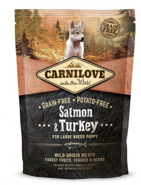 Сухий корм Carnilove Puppy Large Breed Salmon & Turkey для цуценят великих порід з лососем та індичкою 1.5 кг А03796 фото
