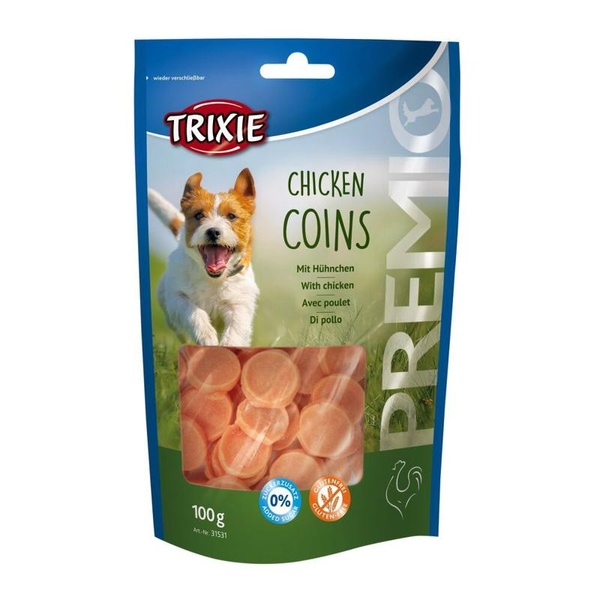 Trixie ласощі для собак 'PREMIO Chicken Coins' з куркою 100г А00675 фото