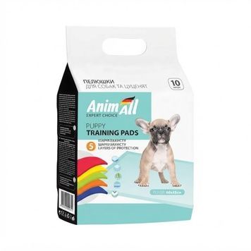 Гігієнічні пеленки AnimAll, 60х45 см, 10 штук