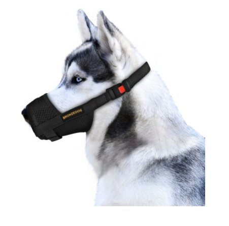 Намордник для Собак Bronzedog Дихаючий Регульований 3D сітка А10207 фото