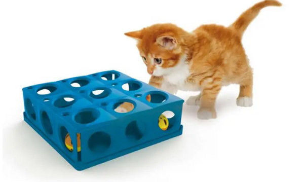 Іграшка Georplast Tricky з кулькою для кішок, 25 × 25 × 9 см